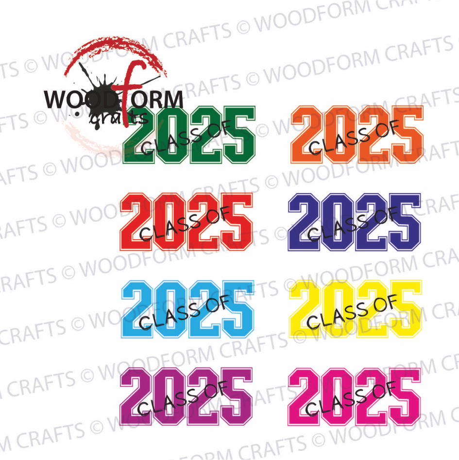 CLASS OF 2025 KEYRING DESIGN PNG DIGITAL FILE (PACK OF 8) (WC2262)