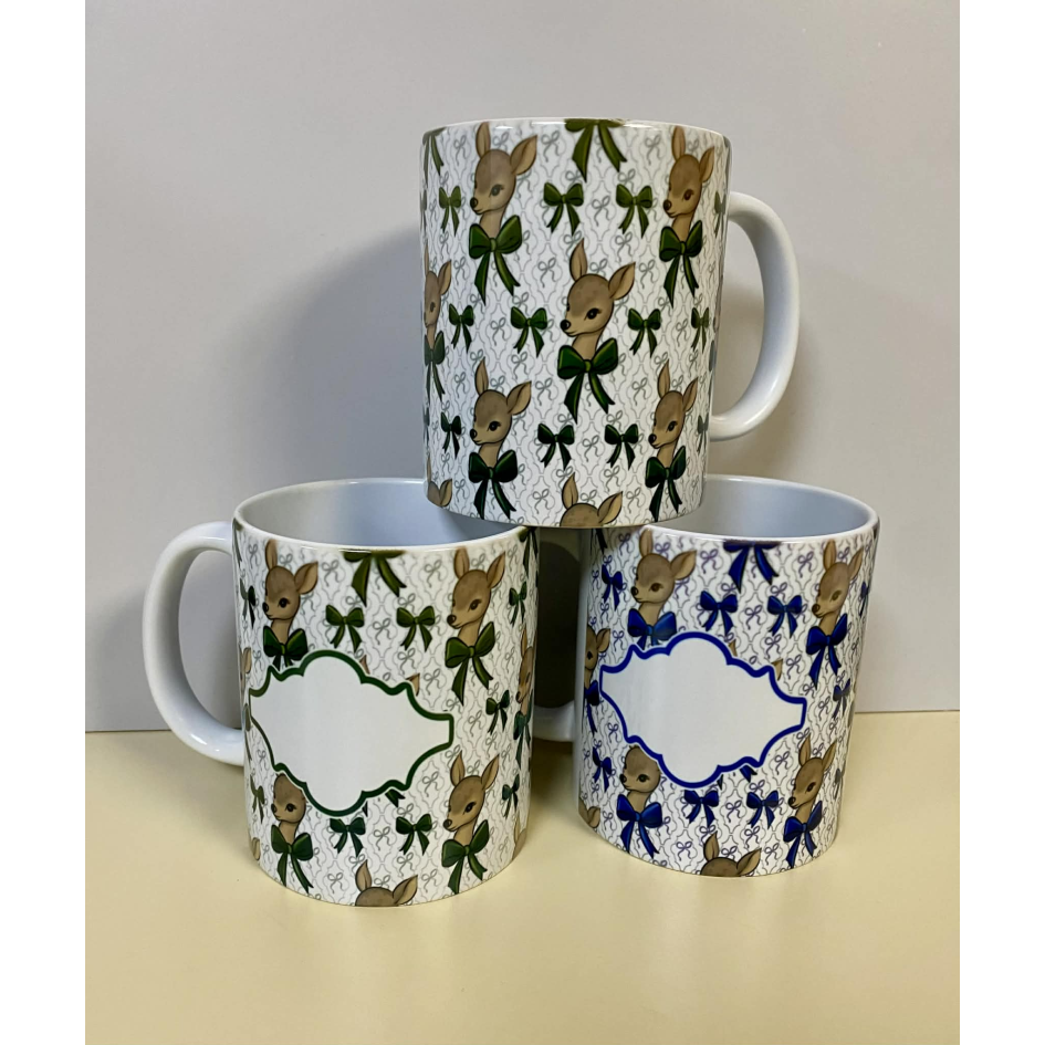 SUBLIMATED EH REINDEER MUG