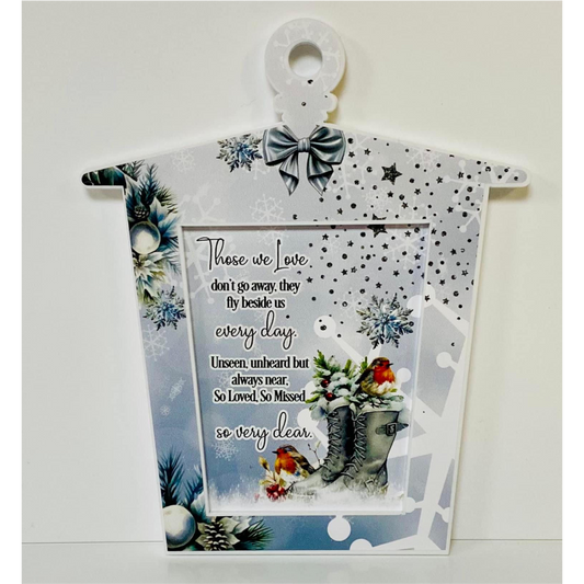 PRINTED VINYL ‘THOSE WE LOVE QUOTE’ FOR 3D 15CM HANGING LANTERN (WC2039)