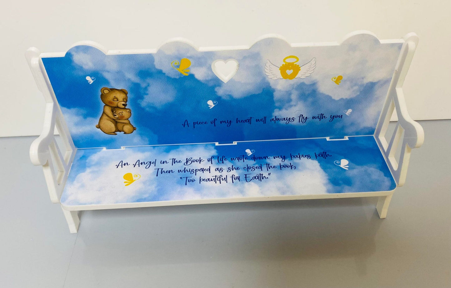 PRINTED BABY MEMORIAL VINYL FOR BENCH (WC1799)