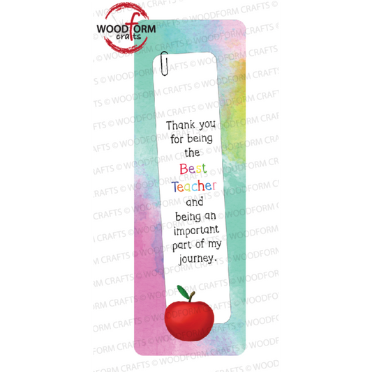 APPLE TEACHER BOOKMARK PNG DIGITAL FILE (PACK OF 2)