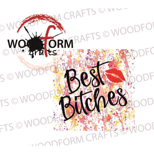 RUDE/SWEAR BEST B**CHES DESIGNS FOR 10CM SQUARE COASTERS PNG DIGITAL DOWNLOAD FILE (WC1584)