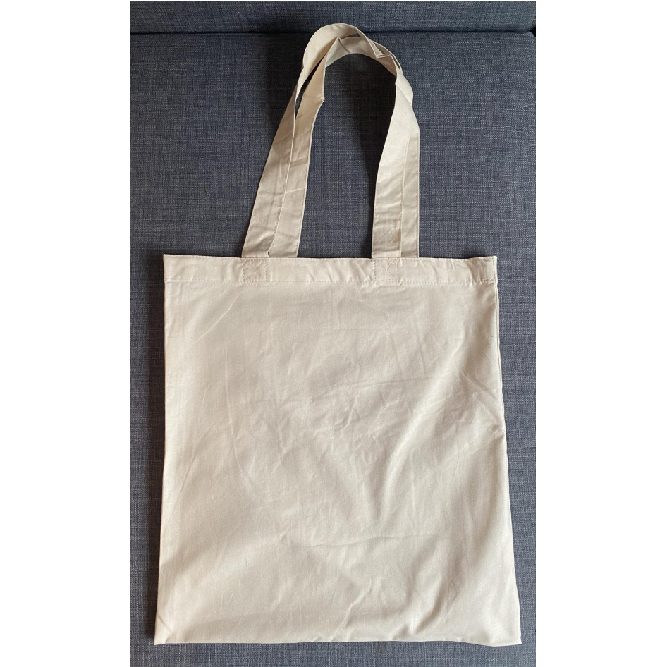 BLANK NATURAL COLOURED TOTE BAG