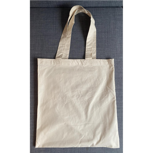 BLANK NATURAL COLOURED TOTE BAG