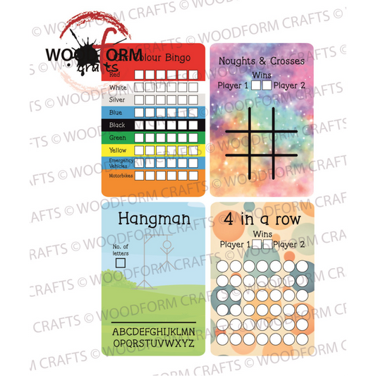 4 X TRAVEL BOARD GAME DESIGNS PNG DIGITAL DOWNLOAD FILE V1 (PACK OF 4)