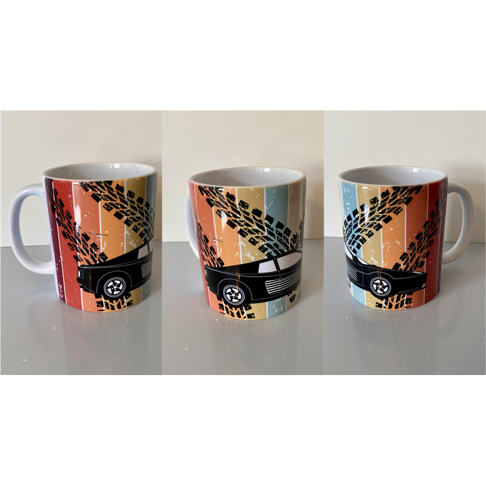 SUBLIMATED CAR MUG