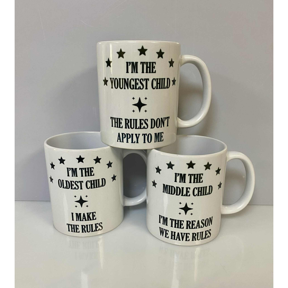 SUBLIMATED CHILD/RULES MUG