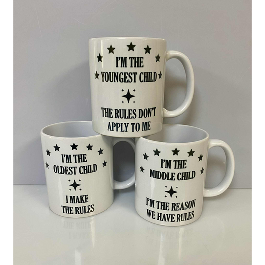 SUBLIMATED CHILD/RULES MUG