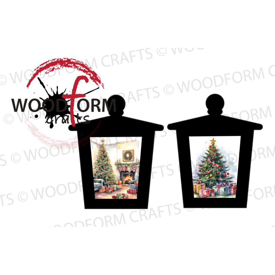 CHRISTMAS HANGING LANTERN PNG DIGITAL DOWNLOAD FILE (PACK OF 2)