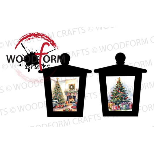 CHRISTMAS HANGING LANTERN PNG DIGITAL DOWNLOAD FILE (PACK OF 2)