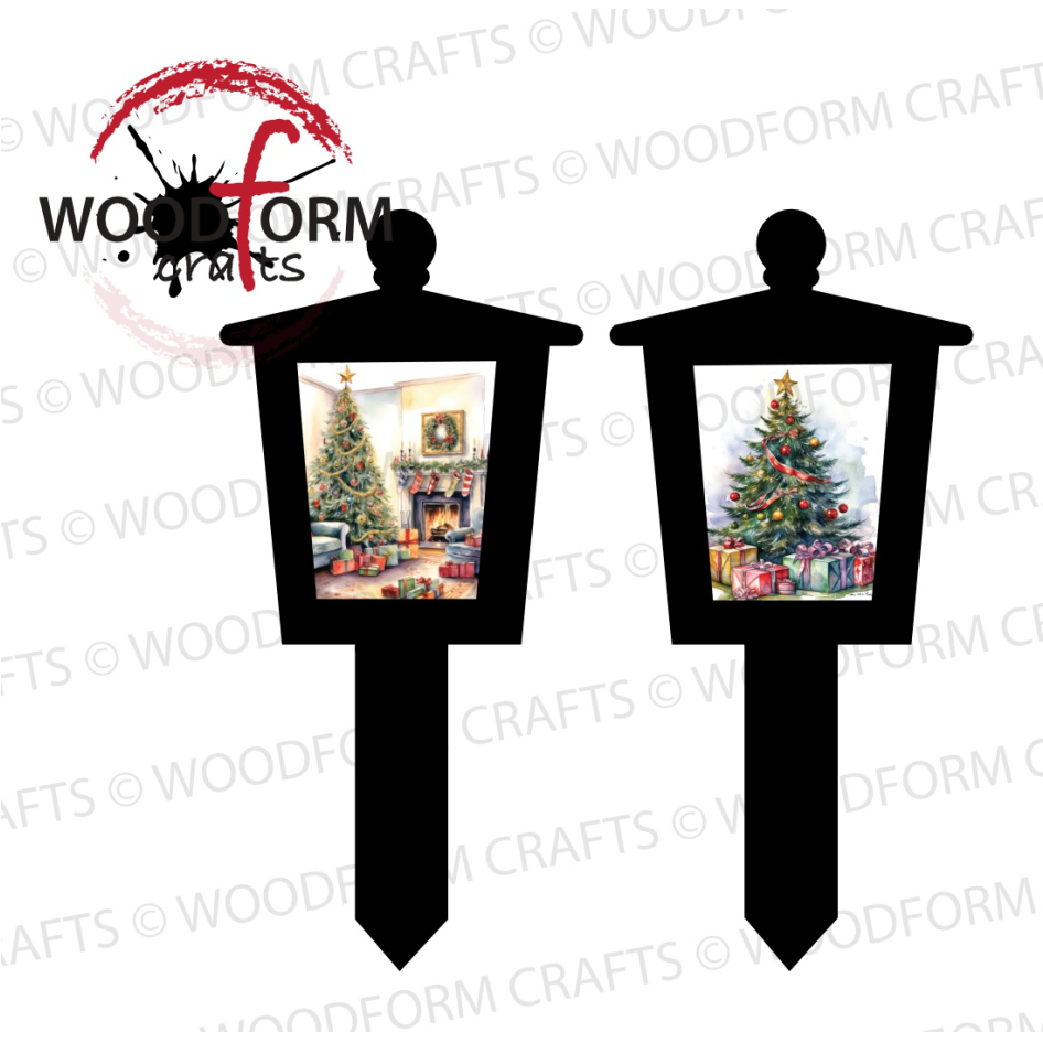 CHRISTMAS LANTERN GRAVEMARKER PNG DIGITAL DOWNLOAD FILE (PACK OF 2)