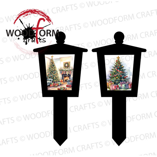 CHRISTMAS LANTERN GRAVEMARKER PNG DIGITAL DOWNLOAD FILE (PACK OF 2)