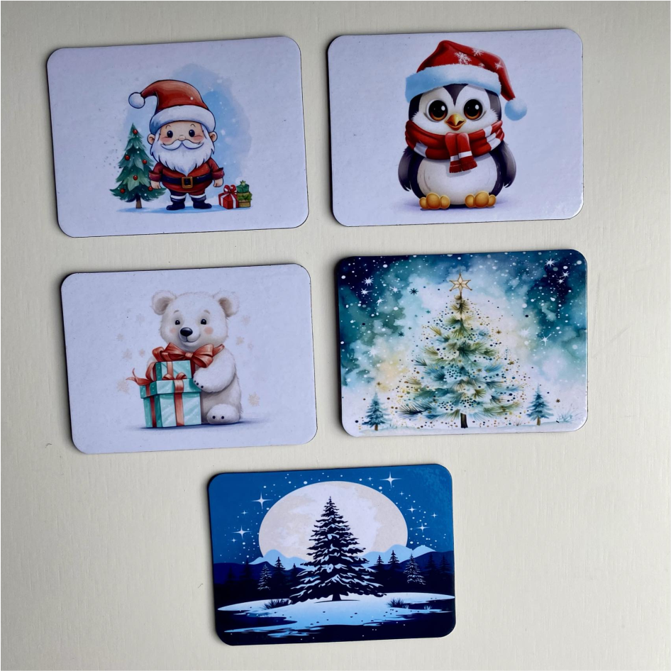 CHRISTMAS SUBLIMATED MAGNETS