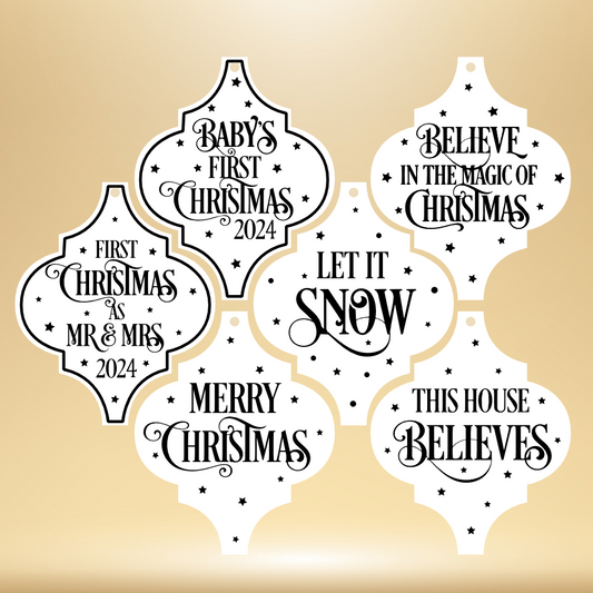 CHRISTMAS VINYL DESIGNS FOR ARABESQUE BAUBLES (CC0269)