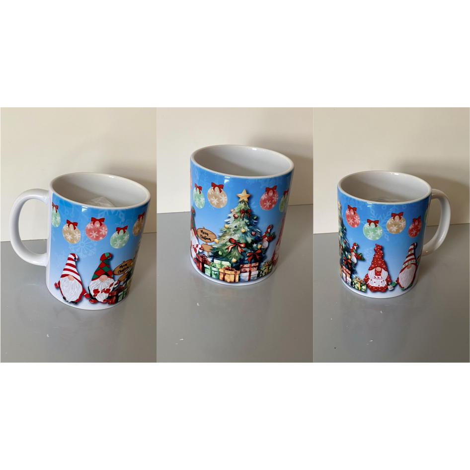 SUBLIMATED CHRISTMAS GNOME MUG