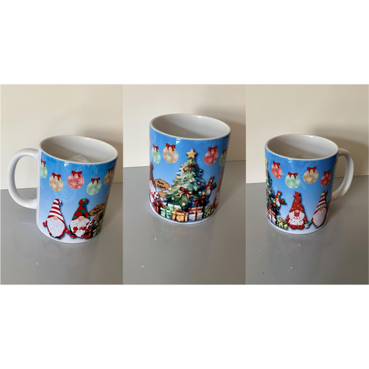 SUBLIMATED CHRISTMAS GNOME MUG