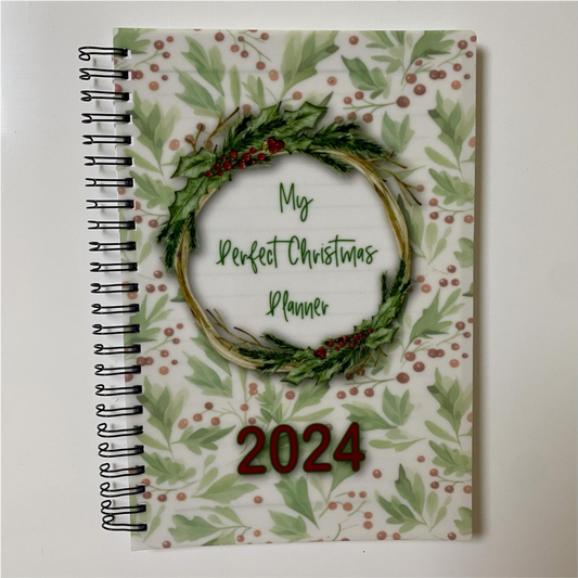 HOLLY CHRISTMAS SUBLIMATED A5 NOTEBOOK