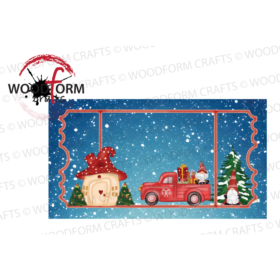 CHRISTMAS THEMED TICKET DESIGN PNG DIGITAL DOWNLOAD FILE (WC1887)