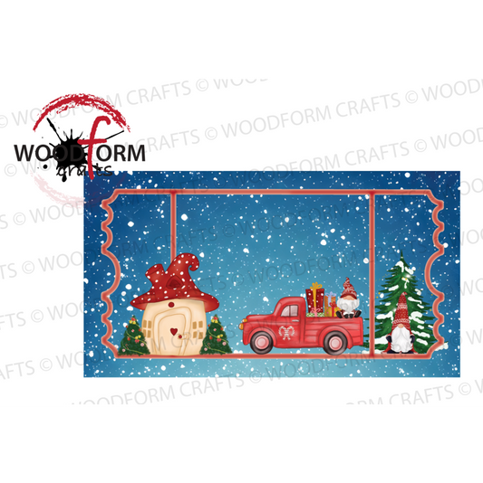 CHRISTMAS THEMED TICKET DESIGN PNG DIGITAL DOWNLOAD FILE (WC1887)