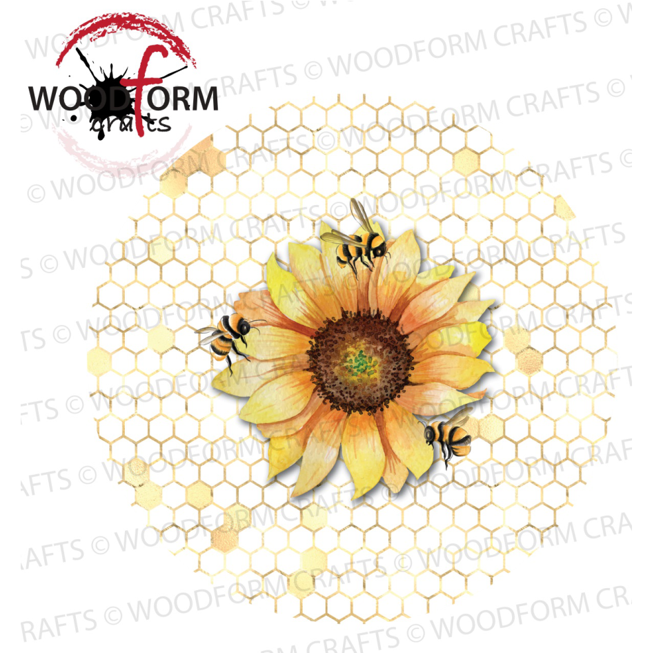 BEE DESIGN FOR CIRCLE WIND SPINNER PNG DIGITAL DOWNLOAD FILE