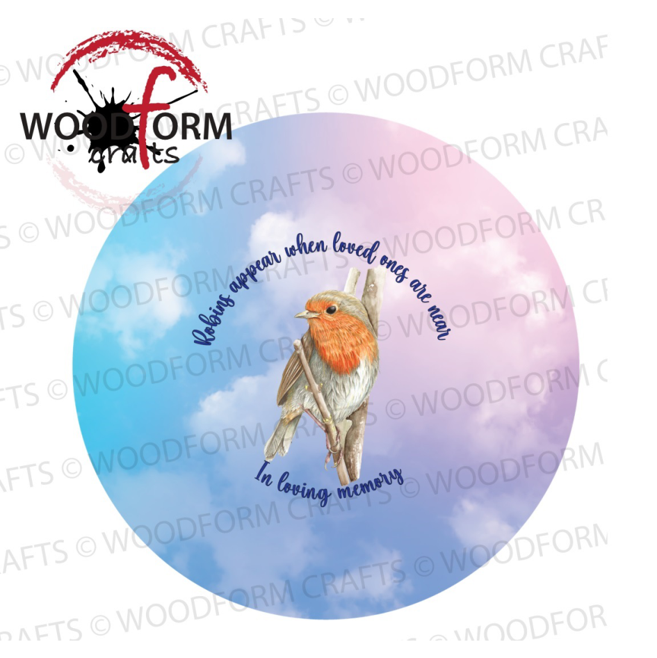 ROBIN DESIGN FOR CIRCLE WIND SPINNER PNG DIGITAL DOWNLOAD FILE