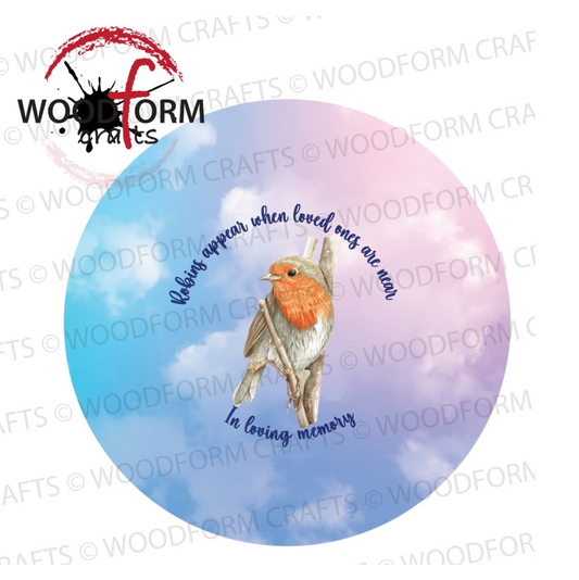 ROBIN DESIGN FOR CIRCLE WIND SPINNER PNG DIGITAL DOWNLOAD FILE