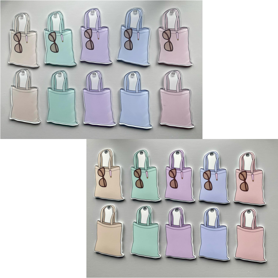 Sublimated Tote Bag keyring (WC2299)