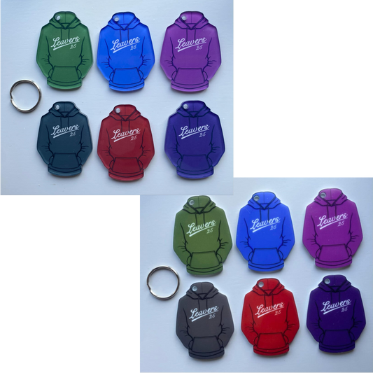 Sublimated Hoodie keyring front (WC2291)