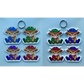 SUBLIMATED TARTAN HIGHLAND COW KEYRING (WC2304)