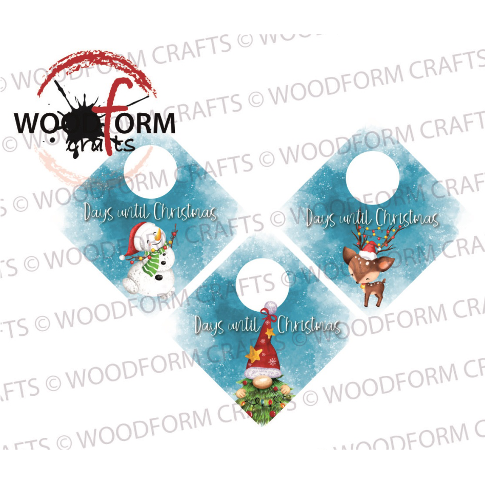 COUNTDOWN TO CHRISTMAS SUCTION SQUARE DESIGN PNG DIGITAL DOWNLOAD FILE (PACK OF 3)