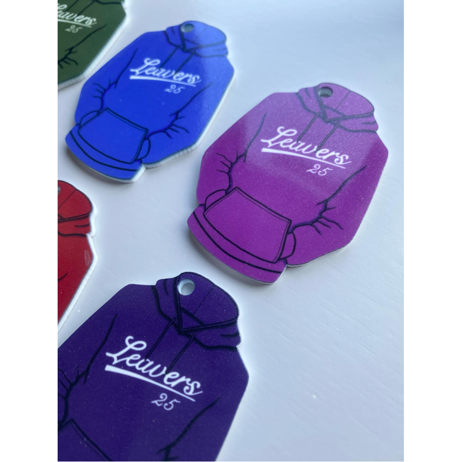 Sublimated Hoodie keyring front (WC2291)
