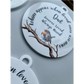 SUBLIMATED 'ROBINS APPEAR' LOOP CIRCLE