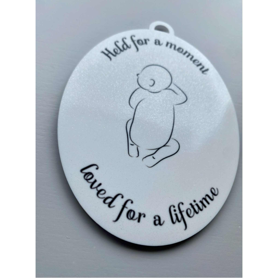 SUBLIMATED MEMORIAL BABY OVAL