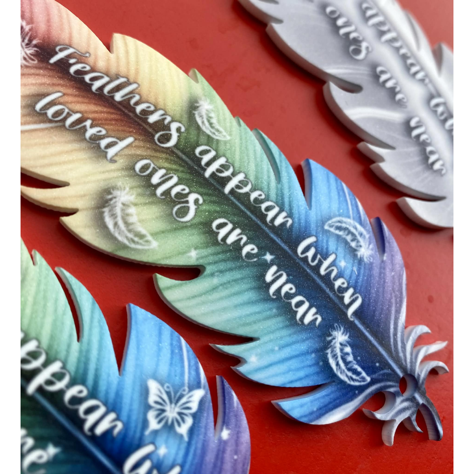 SUBLIMATED MEMORIAL STRAIGHT FEATHER (WC1994)
