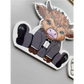 SUBLIMATED BRIDE & GROOM HIGHLAND COW (WC2272)