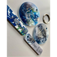 SUBLIMATED MOON/WORLD CIRLCE & STICK FOB KEYRING SET (WC1630/WC1629)