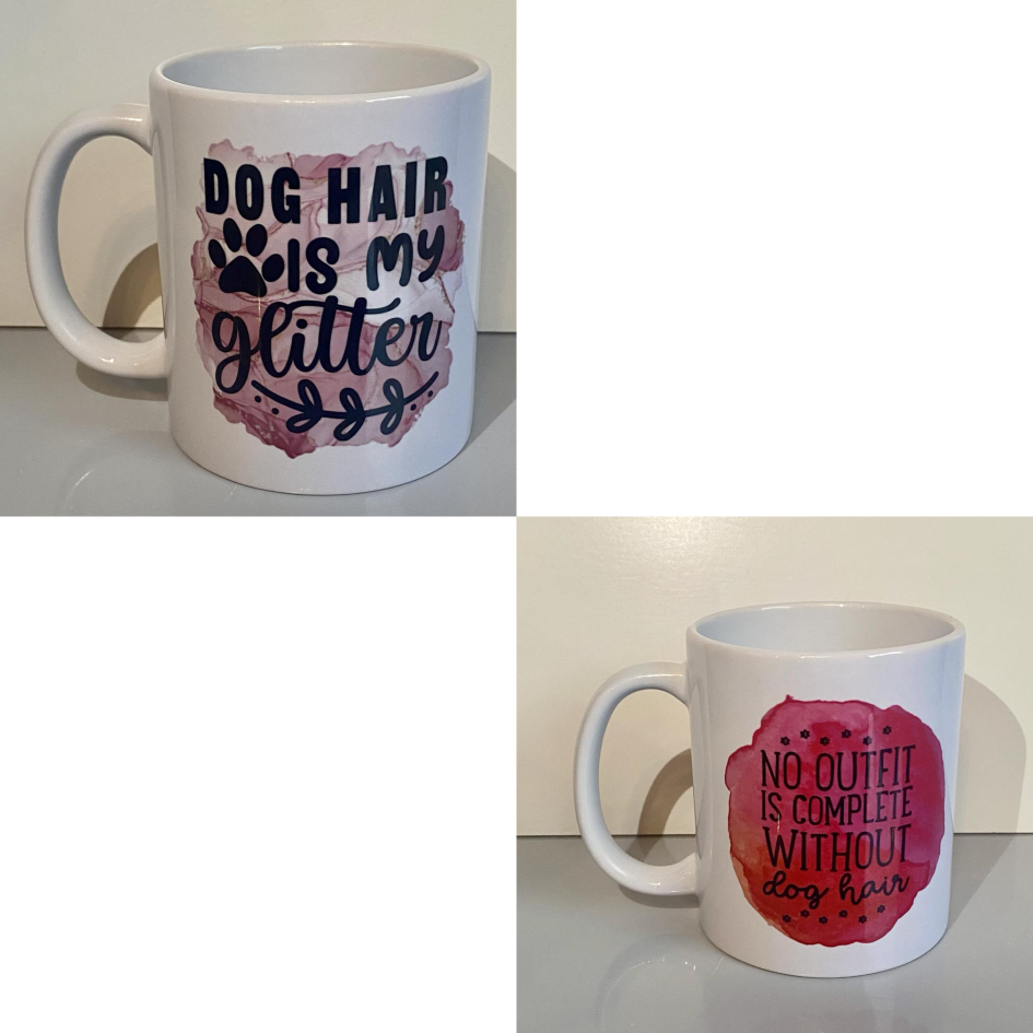 SUBLIMATED DOG HAIR MUG