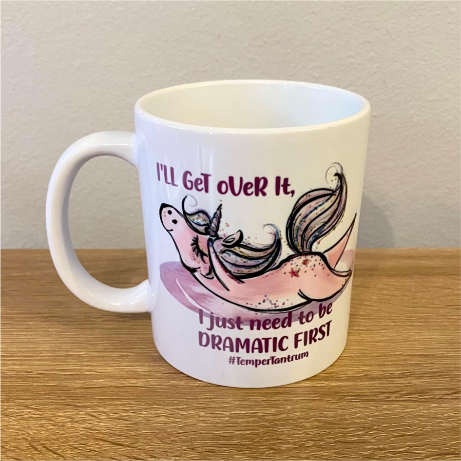 SUBLIMATED DRAMATIC UNICORN MUG