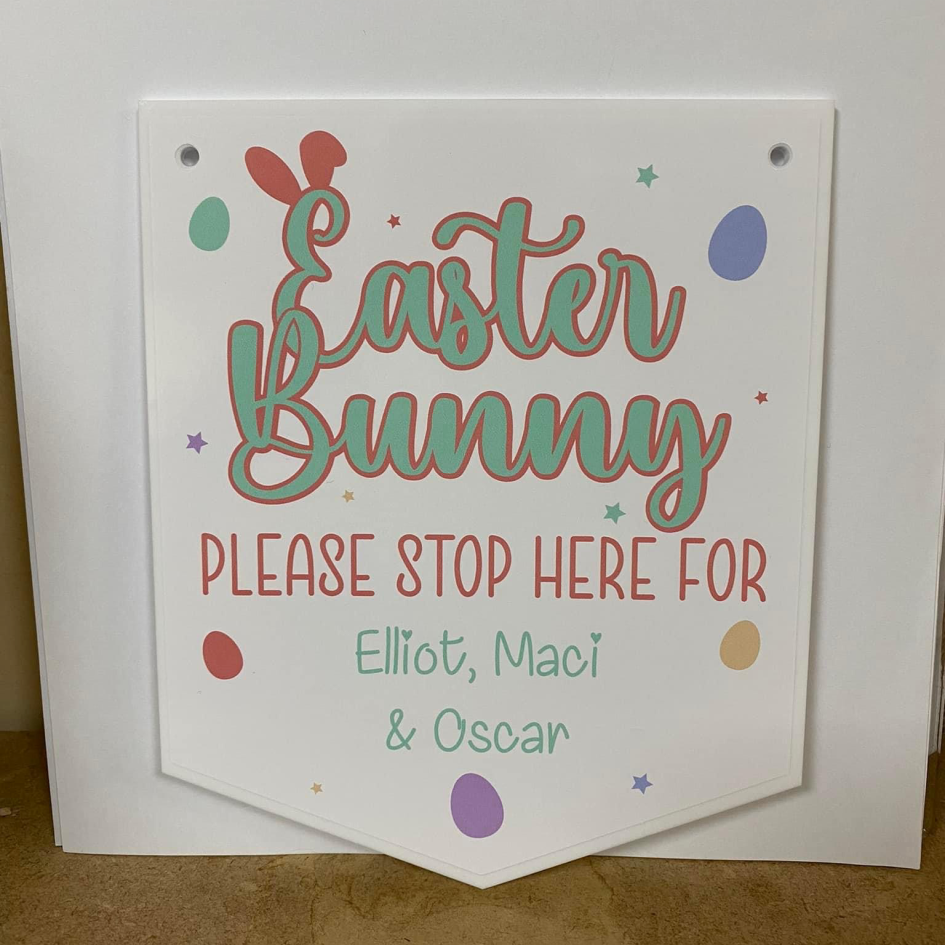 PRINTED EASTER VINYL FOR 18CM PENNANT PLAQUE (WC1686)