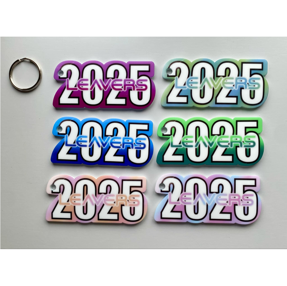 Sublimated EH BOLD 2025 Leavers Keyrings (WC2262)