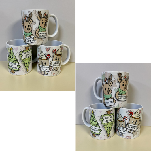 SUBLIMATED EH CHRISTMAS THEME MUG