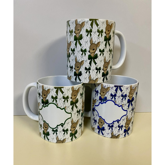 SUBLIMATED EH REINDEER MUG