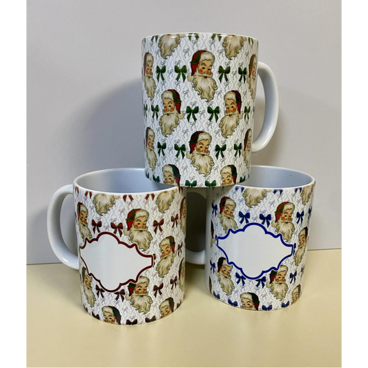 SUBLIMATED EH SANTA MUG