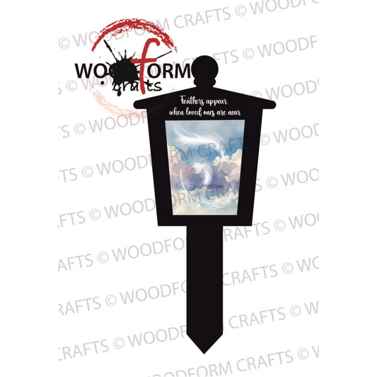 FEATHERS APPEAR LANTERN GRAVEMARKER PNG DIGITAL DOWNLOAD FILE