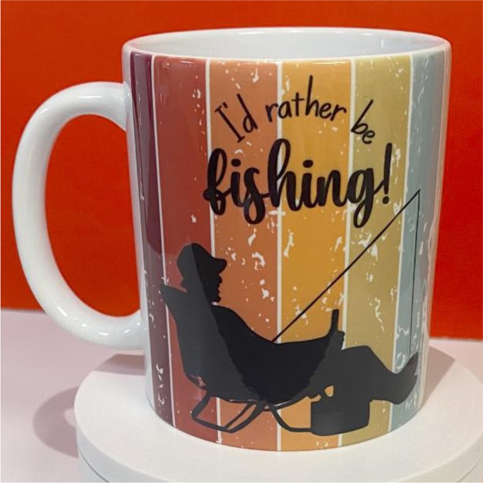 SUBLIMATED FISHING MUG