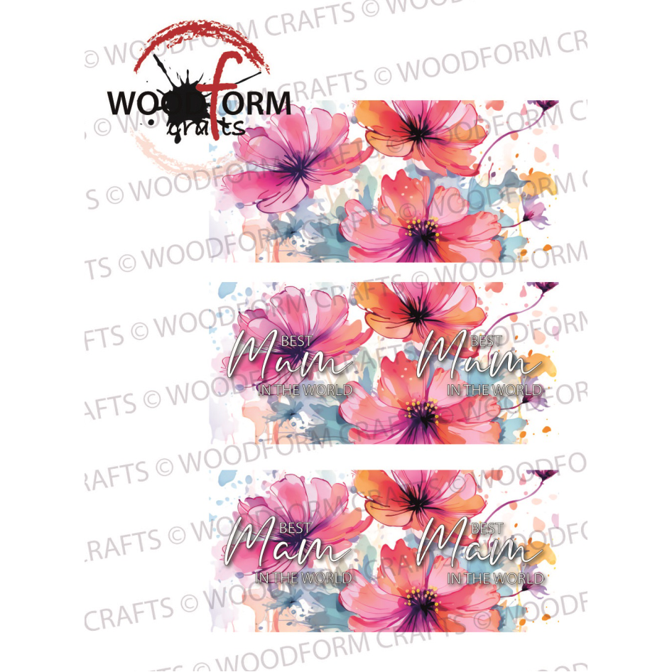 FLORAL MUG WRAP DESIGN PNG DIGITAL DOWNLOAD FILE (PACK OF 3)