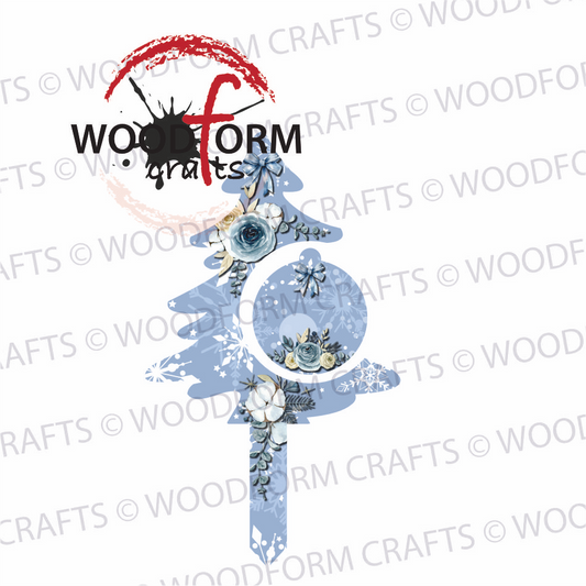 FLORAL TREE GRAVE MARKER DESIGN PNG DIGITAL DOWNLOAD (CC0146)