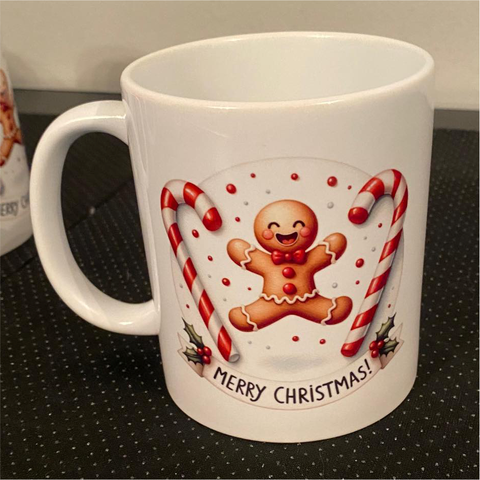 SUBLIMATED GINGERBREAD MAN MUG