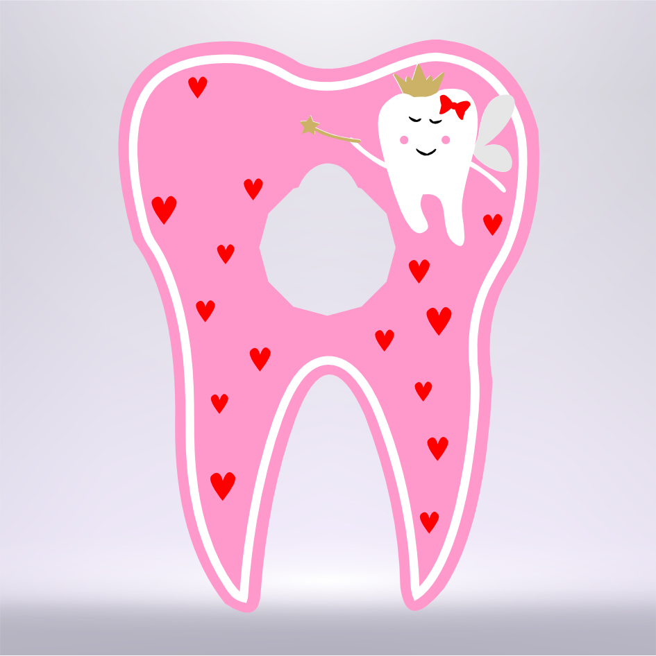 GIRL VINYL DESIGN FOR TOOTH COIN HOLDER (WC1356)