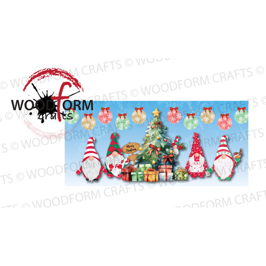 CHRISTMAS GNOME MUG WRAP DESIGN PNG DIGITAL DOWNLOAD FILE